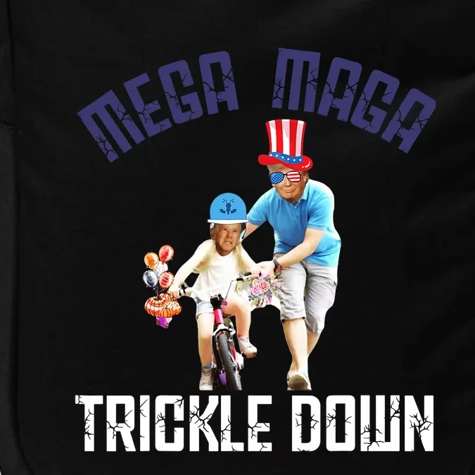 Mega Maga Trickle Down Patriotic American Funny Biden Quote Impact Tech Backpack