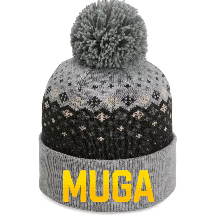 Muga Make Ukraine Great Again The Baniff Cuffed Pom Beanie