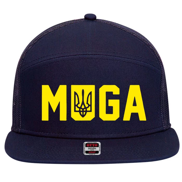 Muga Make Ukraine Great Again 7 Panel Mesh Trucker Snapback Hat