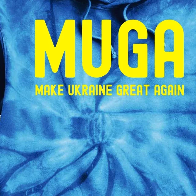 Muga Make Ukraine Great Again Tie Dye Hoodie