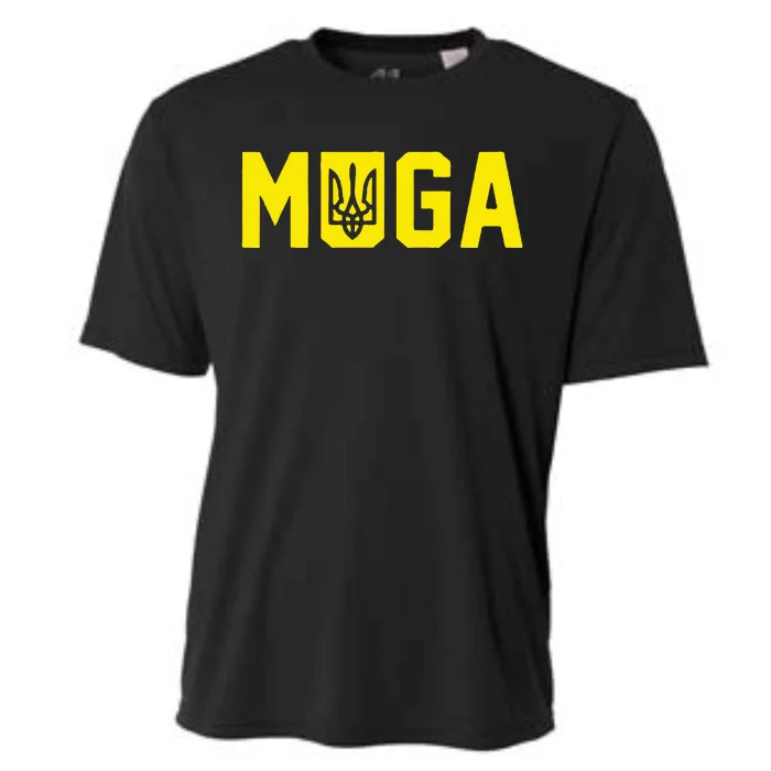 Muga Make Ukraine Great Again Support Cooling Performance Crew T-Shirt