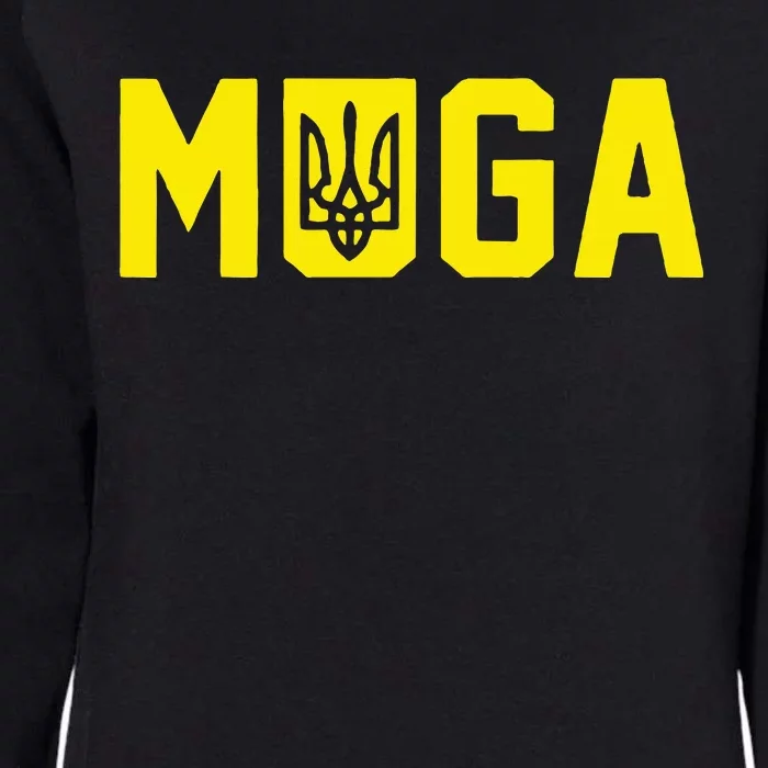 Muga Make Ukraine Great Again Support Womens California Wash Sweatshirt