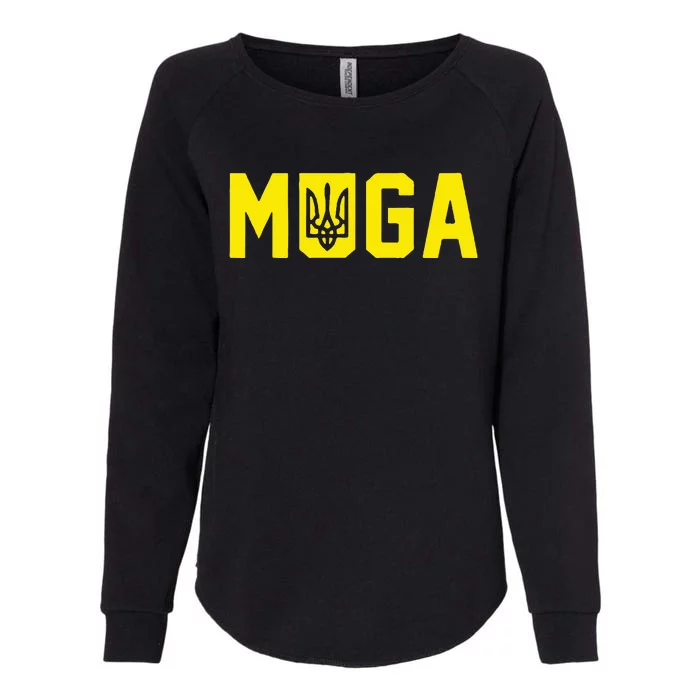 Muga Make Ukraine Great Again Support Womens California Wash Sweatshirt