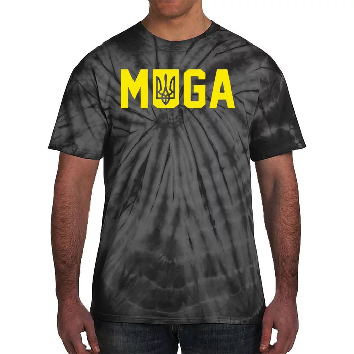 Muga Make Ukraine Great Again Support Tie-Dye T-Shirt