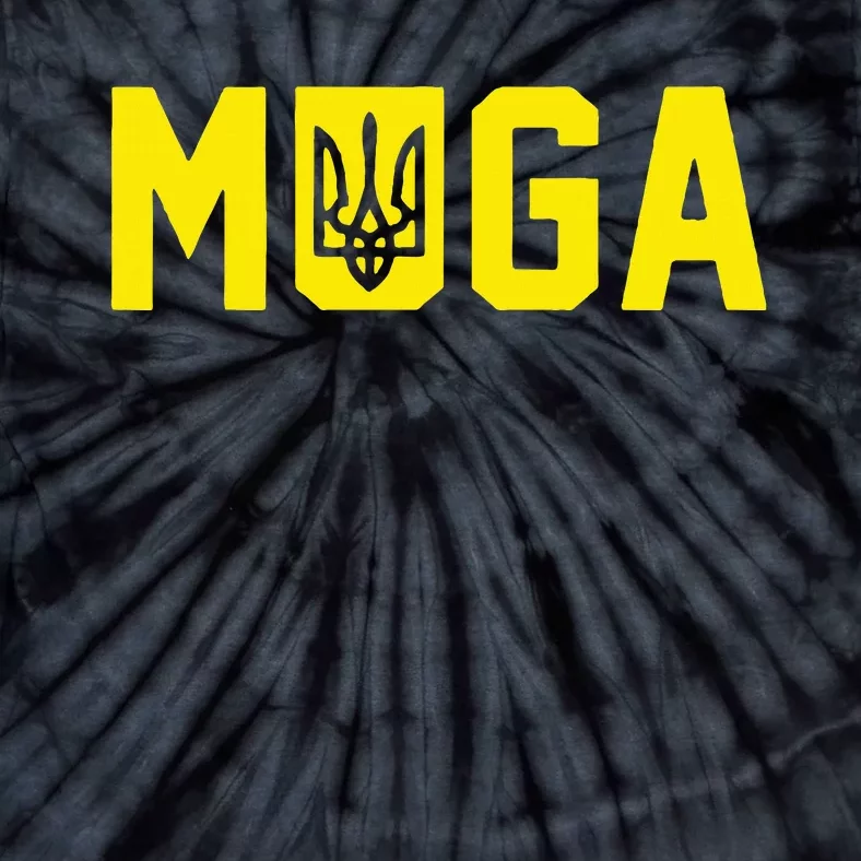 Muga Make Ukraine Great Again Support Tie-Dye T-Shirt