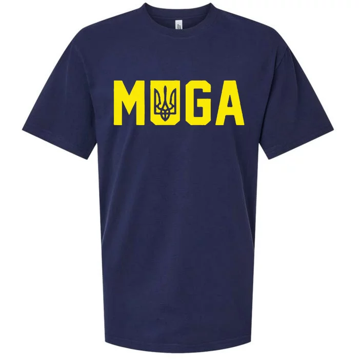 Muga Make Ukraine Great Again Support Sueded Cloud Jersey T-Shirt