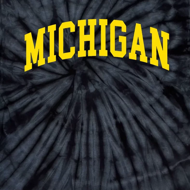 Michigan Mi Usa United States Font Tie-Dye T-Shirt