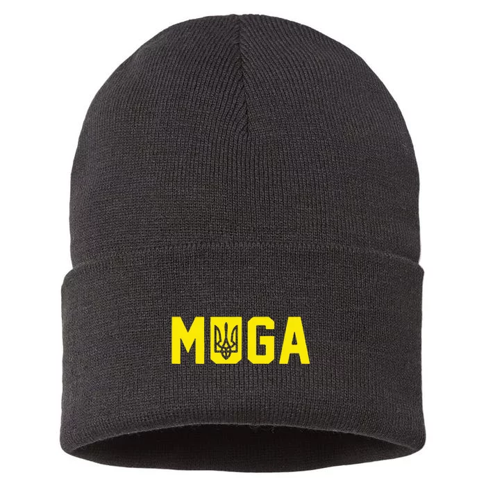 Muga Make Ukraine Great Again Support Sustainable Knit Beanie