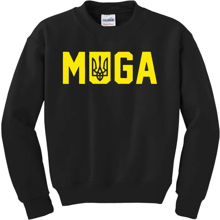 Muga Make Ukraine Great Again Support Kids Sweatshirt