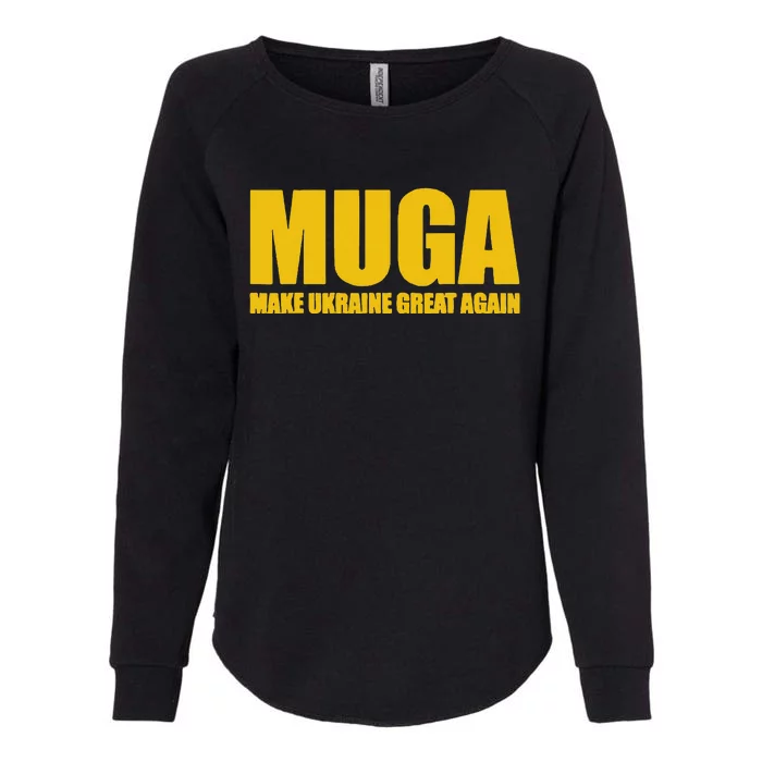 Muga Make Ukraine Great Again Womens California Wash Sweatshirt