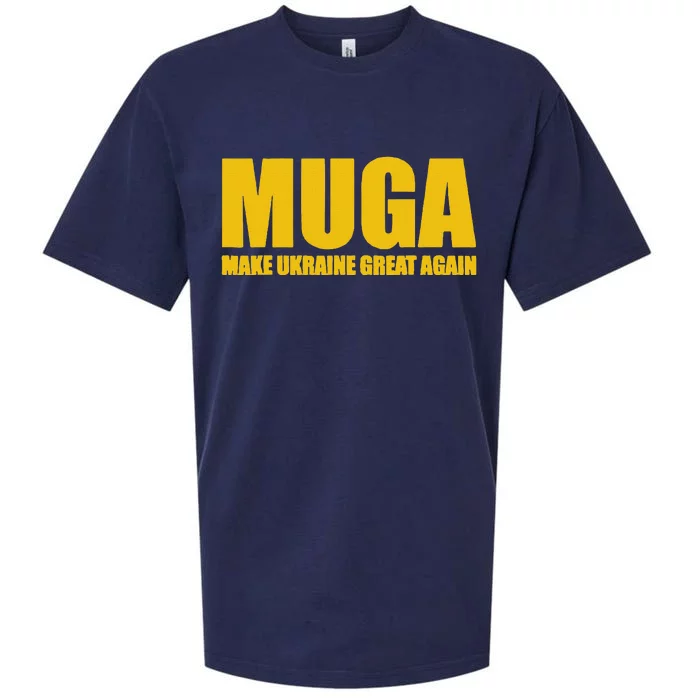 Muga Make Ukraine Great Again Sueded Cloud Jersey T-Shirt