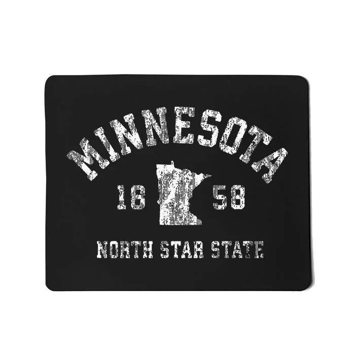 Minnesota Mn Vintage Sports Design Minnesotan Mousepad