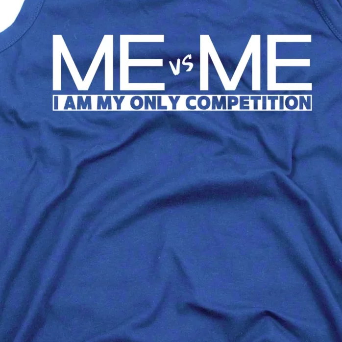 Motivational Me Vs Me I'm My Own Competition Tie Dye Graphic Meaningful Gift Tank Top