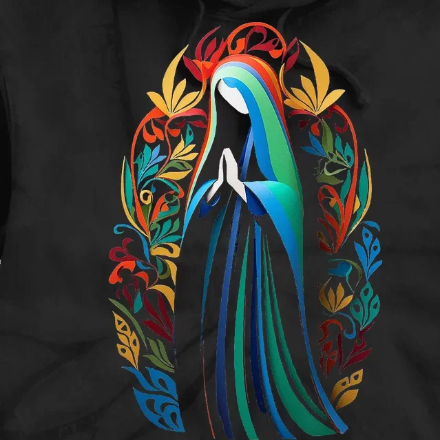 Mother Mary Vivid Tie Dye Hoodie