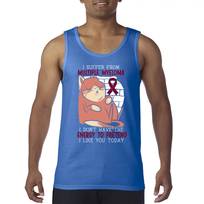 Multiple Myeloma Warrior Myeloma Cancer Awareness Funny Gift Tank Top