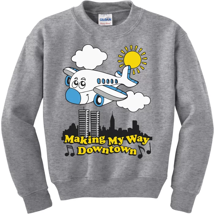 Making My Way Downtown Kids Sweatshirt