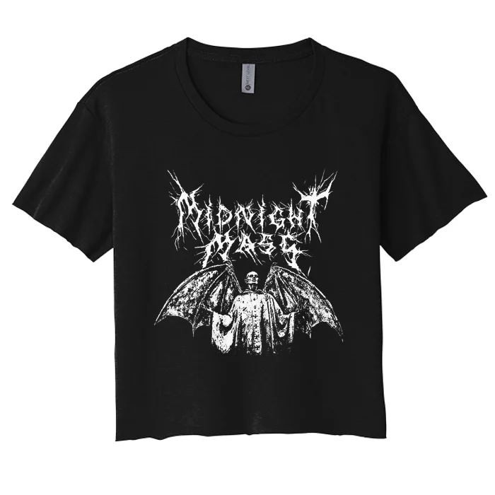 Midnight Mass White Vampire Women's Crop Top Tee