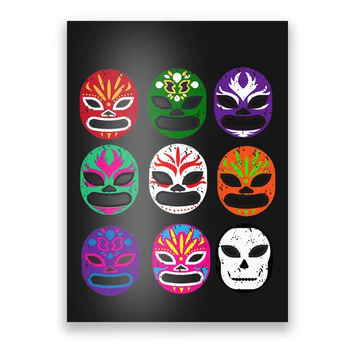 Masks Mexican Wrestling Mask Poster