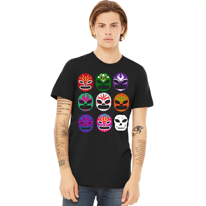 Masks Mexican Wrestling Mask Premium T-Shirt