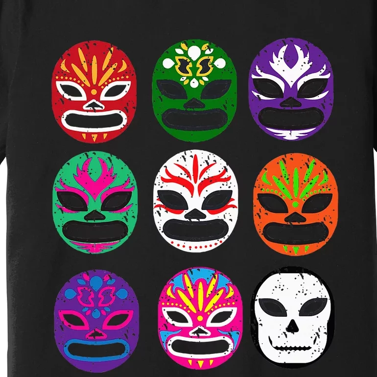 Masks Mexican Wrestling Mask Premium T-Shirt