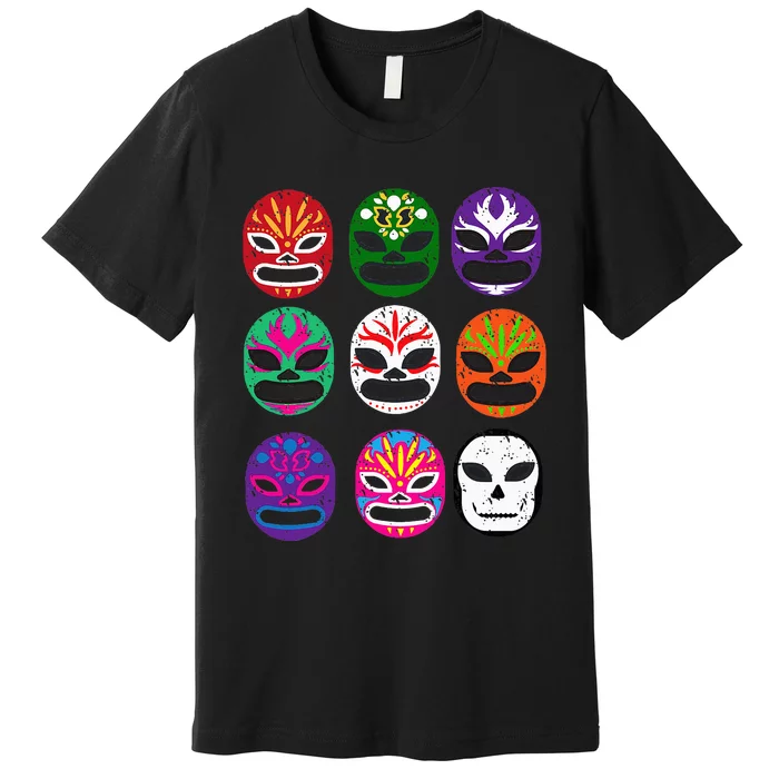 Masks Mexican Wrestling Mask Premium T-Shirt