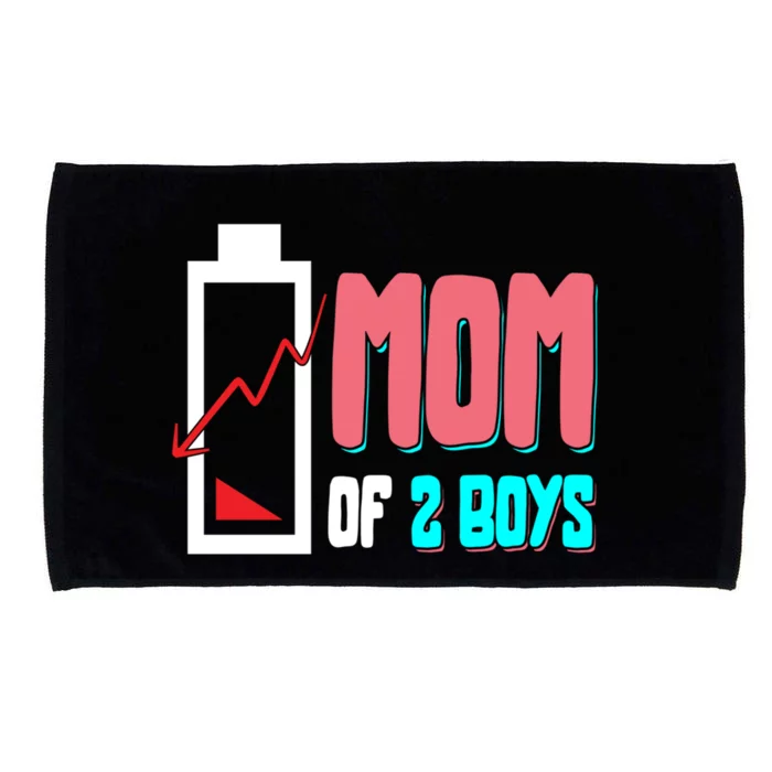 Mom Mother Wife Grandma Low Battery Moms Gift Microfiber Hand Towel