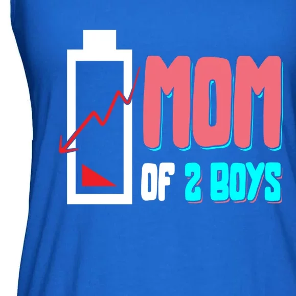 Mom Mother Wife Grandma Low Battery Moms Gift Ladies Essential Flowy Tank