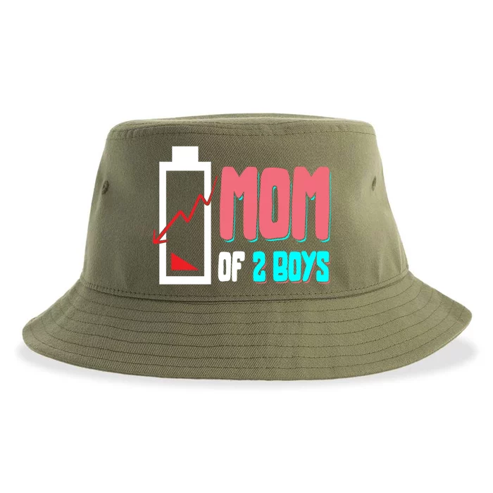 Mom Mother Wife Grandma Low Battery Moms Gift Sustainable Bucket Hat