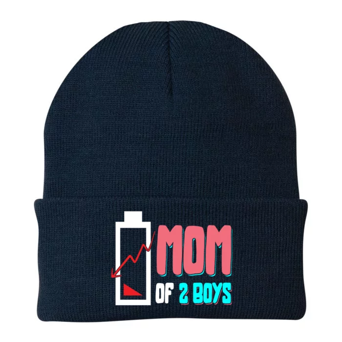 Mom Mother Wife Grandma Low Battery Moms Gift Knit Cap Winter Beanie