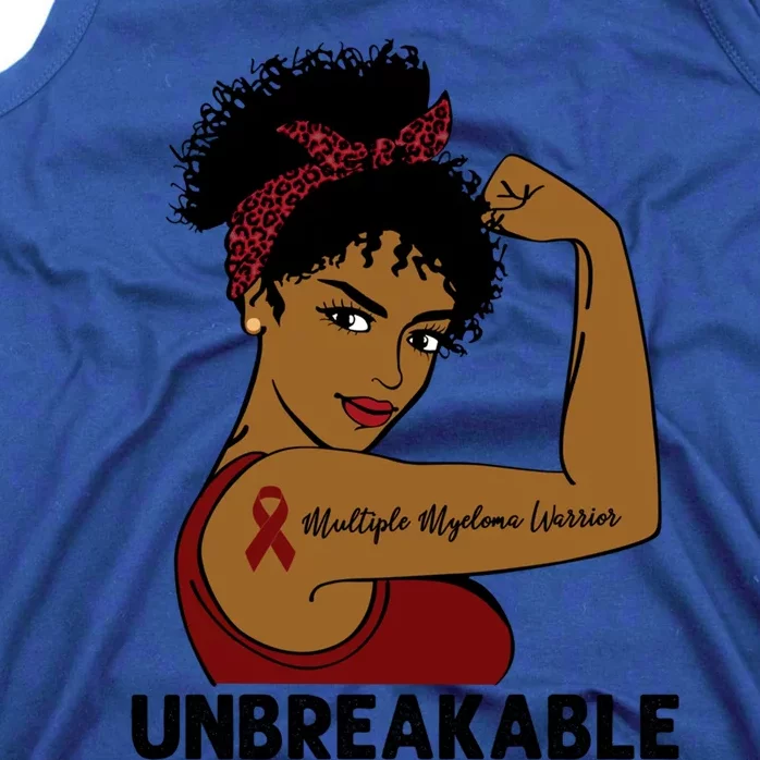 Multiple Myeloma Warrior Black Unbreakable Awareness Gift Tank Top