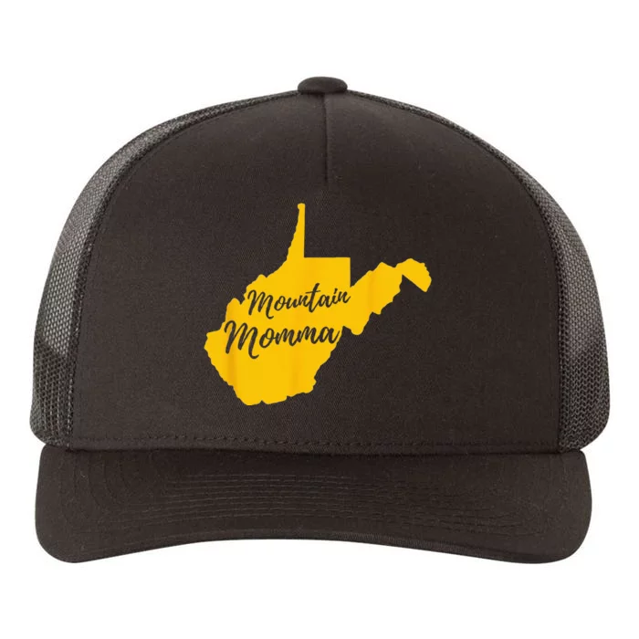 Mountain Momma West Virginia State Map Yupoong Adult 5-Panel Trucker Hat