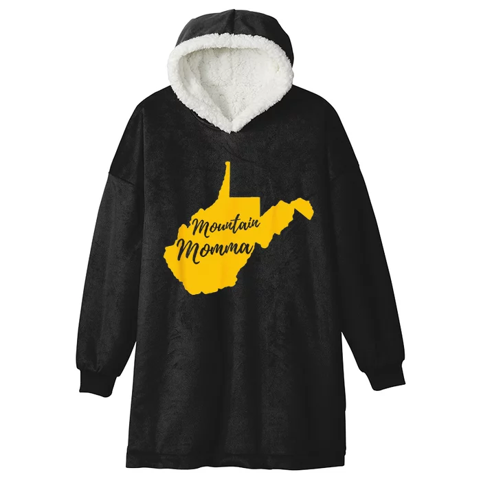 Mountain Momma West Virginia State Map Hooded Wearable Blanket