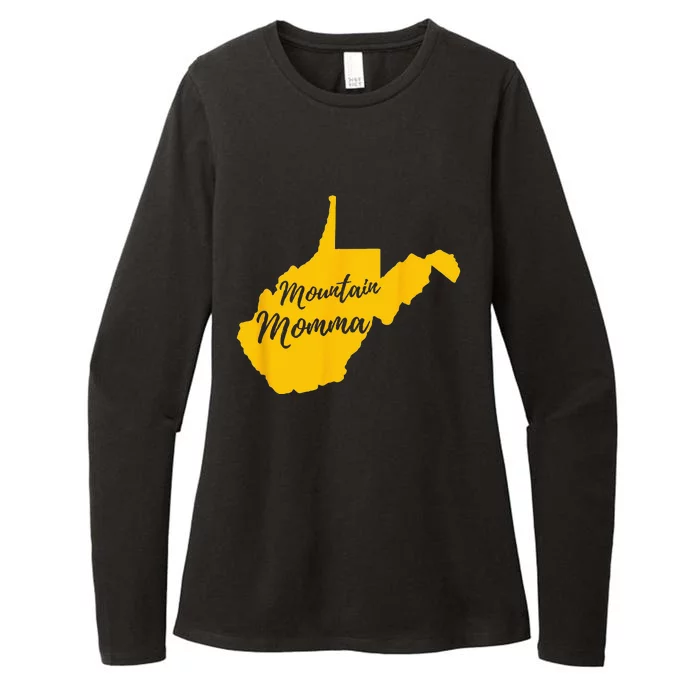 Mountain Momma West Virginia State Map Womens CVC Long Sleeve Shirt