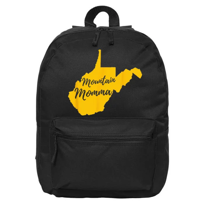 Mountain Momma West Virginia State Map 16 in Basic Backpack