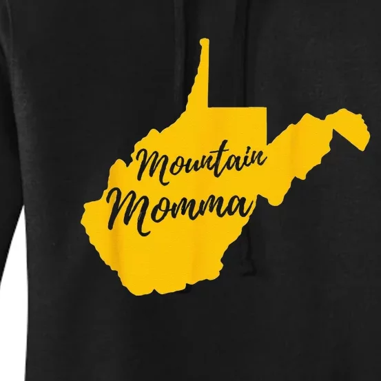 Mountain Momma West Virginia State Map Women's Pullover Hoodie