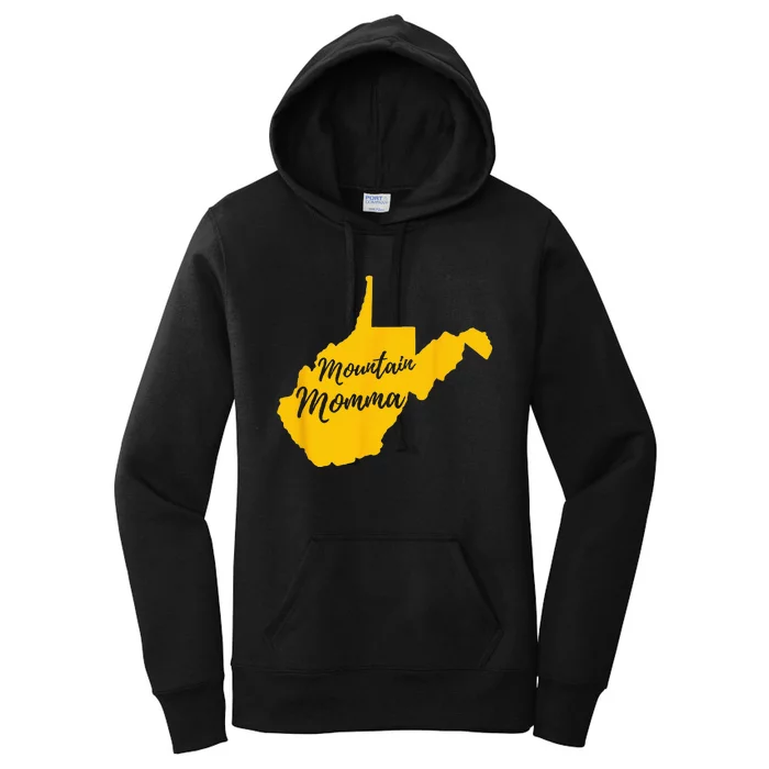 Mountain Momma West Virginia State Map Women's Pullover Hoodie