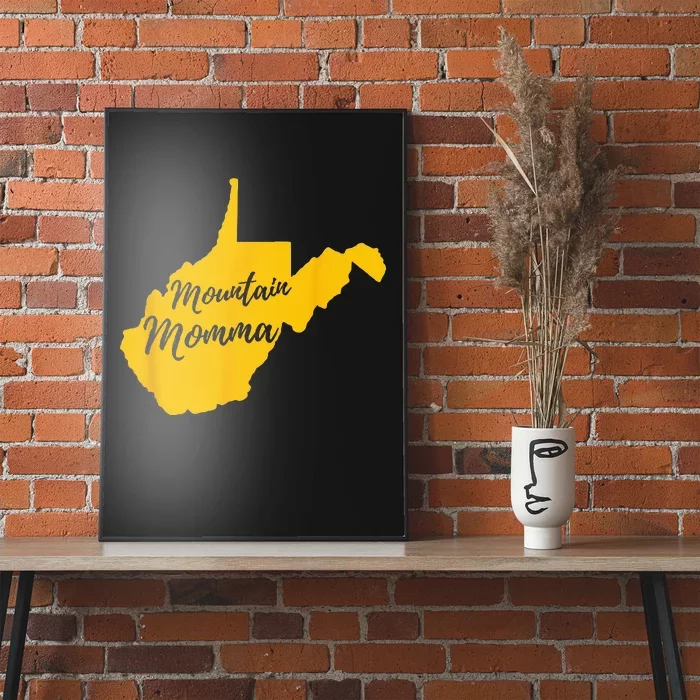 Mountain Momma West Virginia State Map Poster