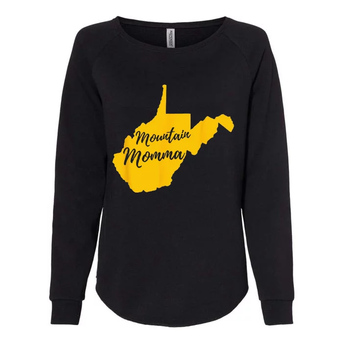 Mountain Momma West Virginia State Map Womens California Wash Sweatshirt