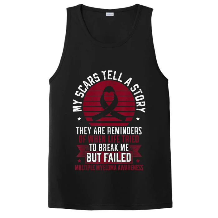 Multiple Myeloma Warrior Myeloma Cancer Awareness Performance Tank