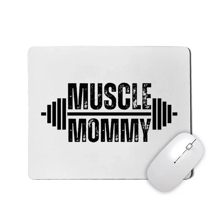 Muscle Mommy Weightlifter Mom Cute Mother Mama Gym Mousepad