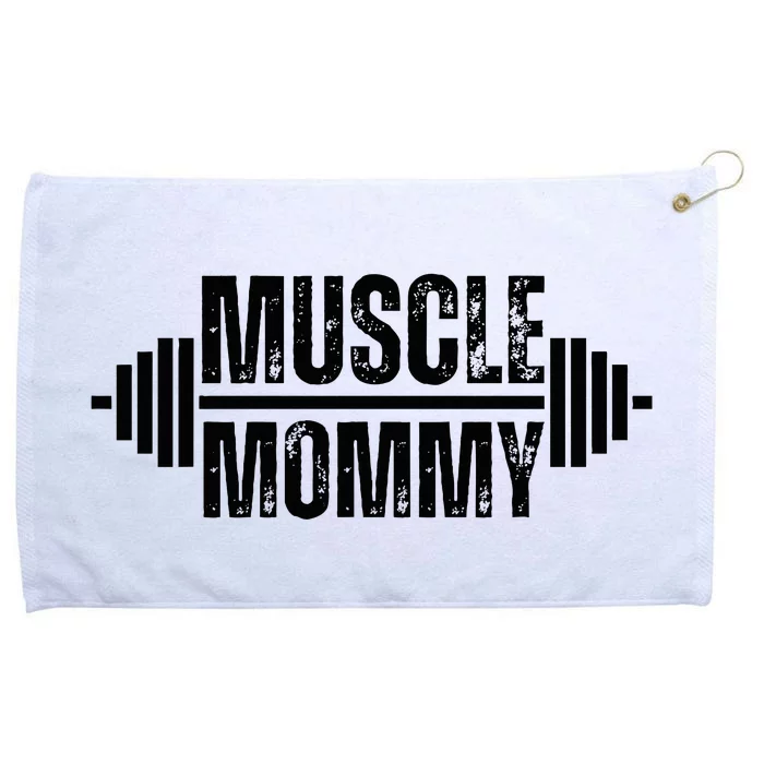 Muscle Mommy Weightlifter Mom Cute Mother Mama Gym Grommeted Golf Towel