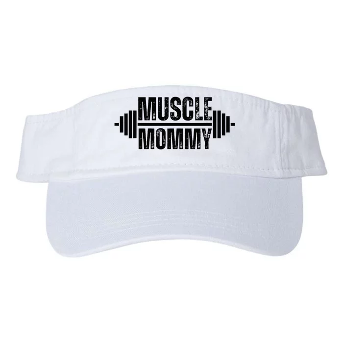 Muscle Mommy Weightlifter Mom Cute Mother Mama Gym Valucap Bio-Washed Visor