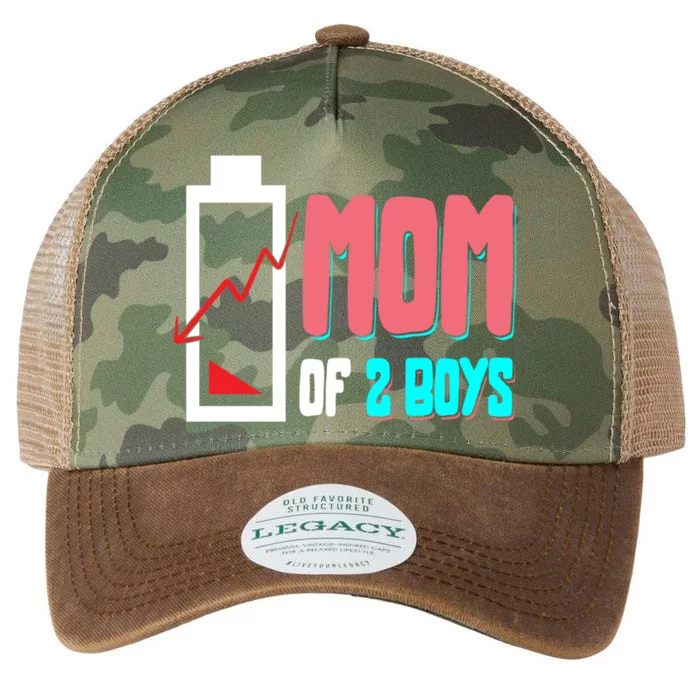 Mom Mother Wife Grandma Low Battery Moms Gift Legacy Tie Dye Trucker Hat