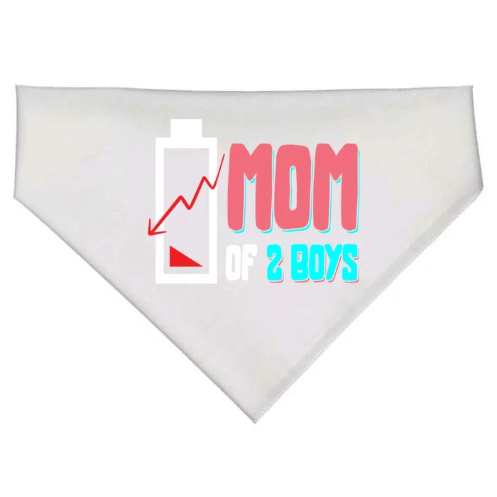 Mom Mother Wife Grandma Low Battery Moms Gift USA-Made Doggie Bandana