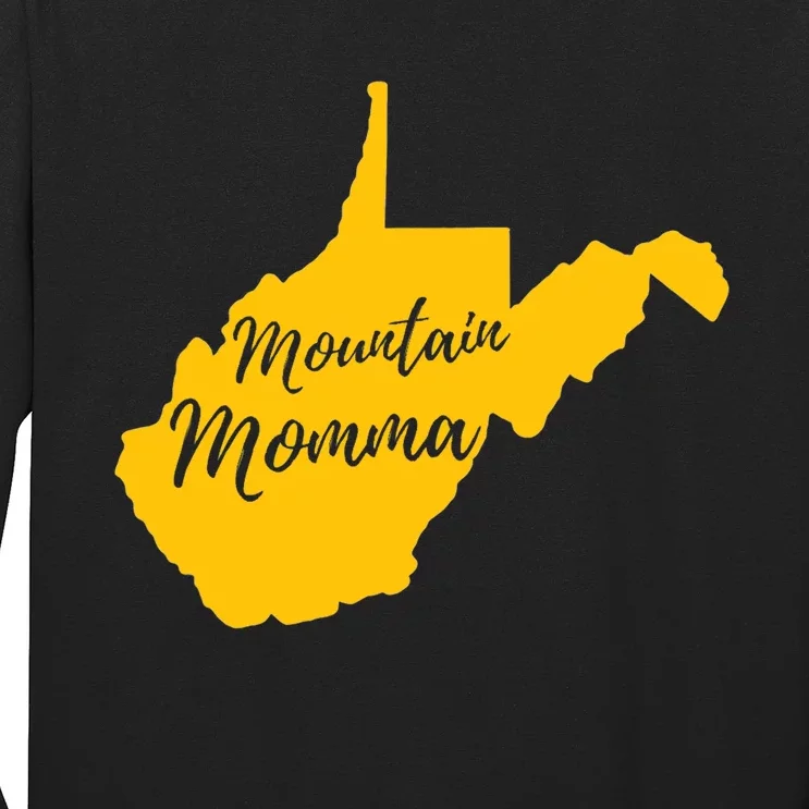 Mountain Momma West Virginia State Map TShirt Long Sleeve Shirt