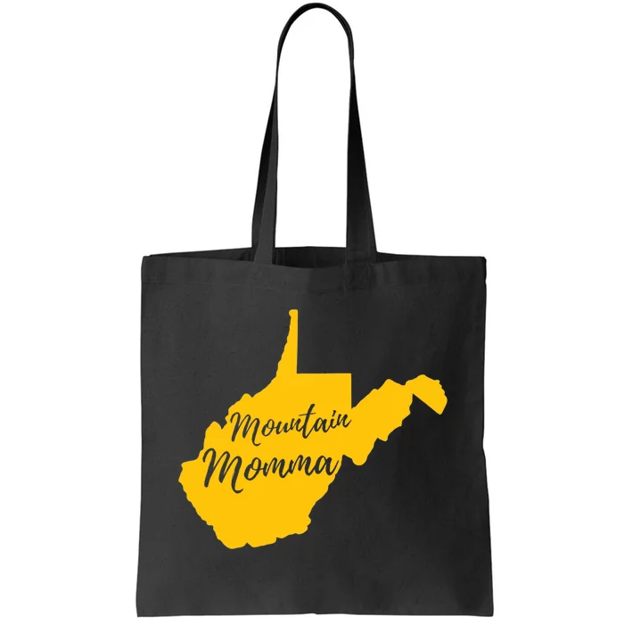 Mountain Momma West Virginia State Map TShirt Tote Bag