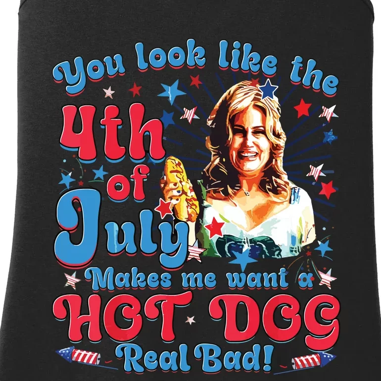 Makes Me Want A Hotdog Real Bad Ladies Essential Tank