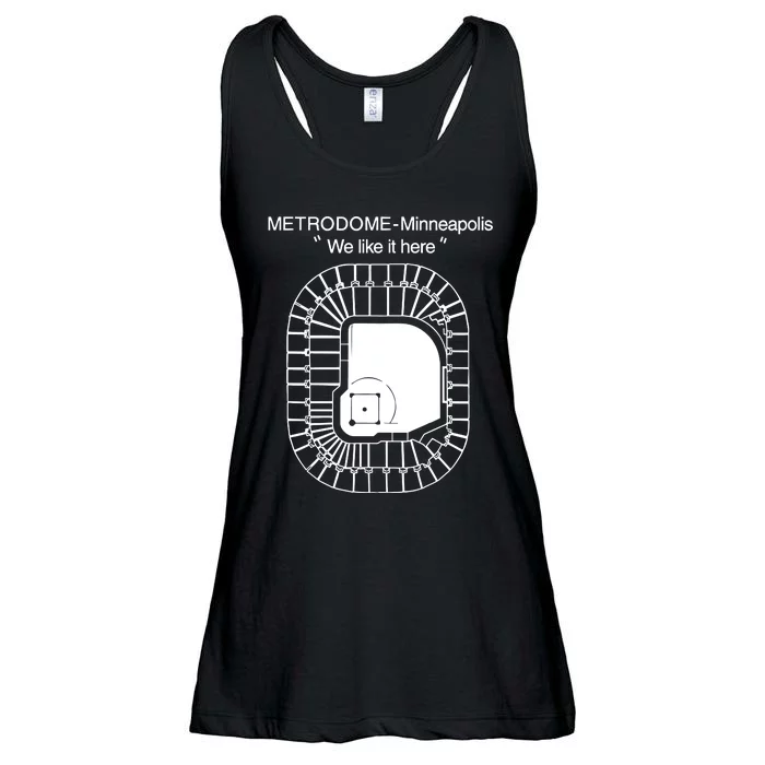 Metrodome Minneapolis We Like It Here Ladies Essential Flowy Tank