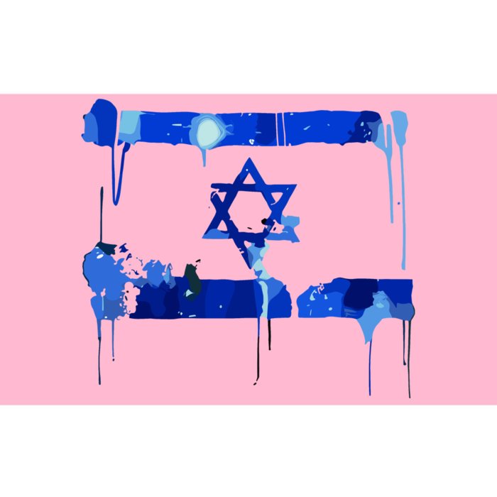 Marina Medvin Wearing Distressed Israeli Flag.Png Bumper Sticker