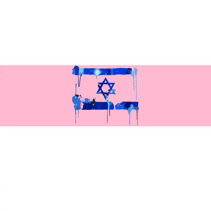 Marina Medvin Wearing Distressed Israeli Flag.Png Bumper Sticker